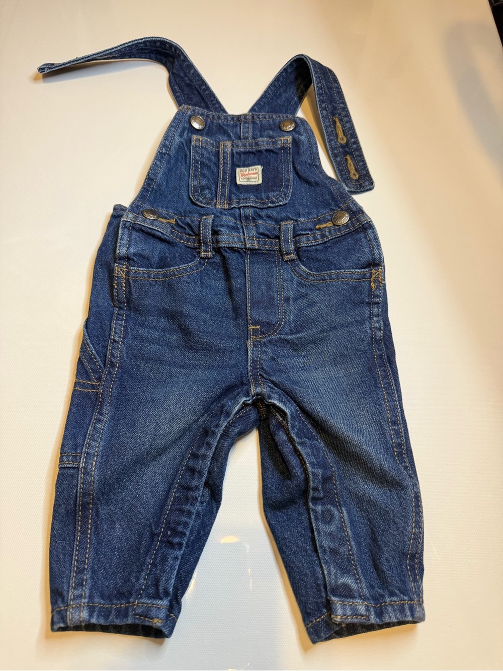 Old Navy Dark Blue Denim Overalls for Kids